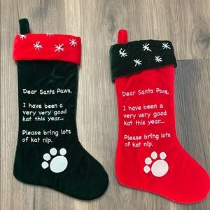 Set of cat stockings